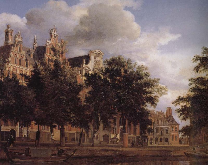 Jan van der Heyden Canal house oil painting image